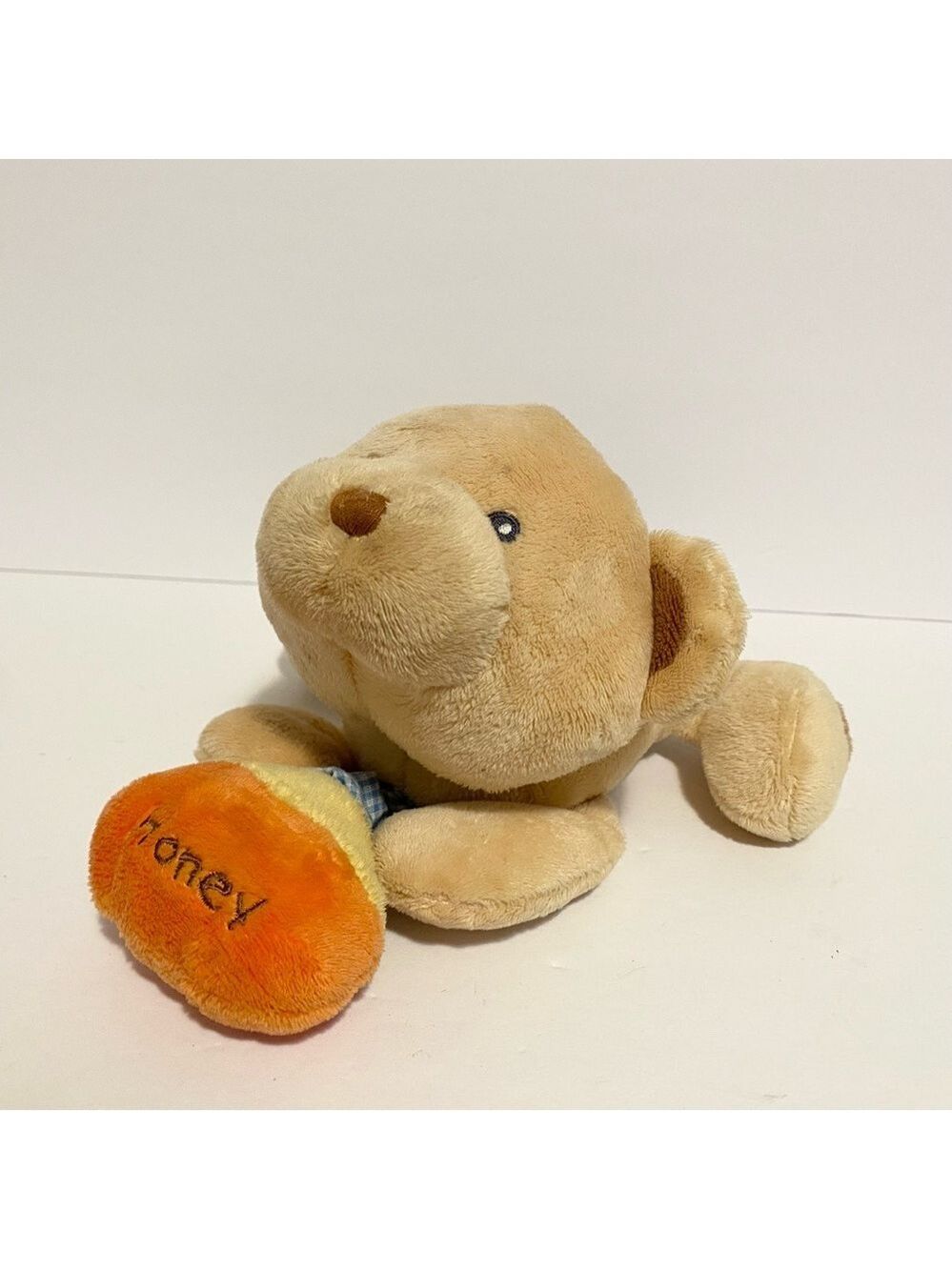 Vintage CUBBLES Russ Baby Plush Honey Bear Musical Pull Crib Toy Rock a Bye Toy